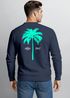 Sweatshirt Herren Pullover mit Backprint Palme Graphic Pullover Fashion Streetwear Neverless®preview