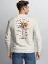 Sweatshirt Herren Pullover mit Backprint Palmen Sonne Design Beach Graphic Print Fashion Streetwear Neverless®preview