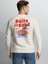 Sweatshirt Herren Pullover mit Backprint Pasta la Vista Pulli Spaghetti Italian Fruit Retro Design Fashion Streetwear Neverless®preview