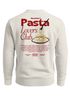 Sweatshirt Herren Pullover mit Backprint Pasta Lovers Club Spaghetti Design Food Retro Style Fashion Streetwear Neverless®preview