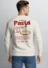 Sweatshirt Herren Pullover mit Backprint Pasta Lovers Club Spaghetti Design Food Retro Style Fashion Streetwear Neverless®preview