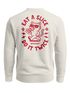 Sweatshirt Herren Pullover mit Backprint Pizza Cat Motiv Fun Food Streetwear Fashion Retro Style Streetwear Neverless®preview