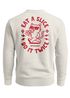 Sweatshirt Herren Pullover mit Backprint Pizza Cat Motiv Fun Food Streetwear Fashion Retro Style Streetwear Neverless®preview