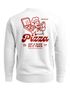 Sweatshirt Herren Pullover mit Backprint Pizza Eat a Slice Fashion Streetwear Fun Food Print Retro Style Neverless®preview