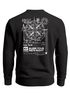 Sweatshirt Herren Pullover mit Backprint Point North Kompass Backprint Adventure Streetwear Design Fashion Männer Neverless®preview
