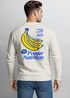 Sweatshirt Herren Pullover mit Backprint Power Nutrition Design Print Pullover mit Banana Graphic Vintage Sports Look Neverless®preview