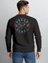 Sweatshirt Herren Pullover mit Backprint Press Start Gaming Graphic mit Controller Retro Style Fashion Streetwear Neverless®preview