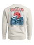 Sweatshirt Herren Pullover mit Backprint Rising Wave | Japan Design mit Wellenmotiv Fashion Streetwear Neverless®preview