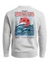Sweatshirt Herren Pullover mit Backprint Rising Wave | Japan Design mit Wellenmotiv Fashion Streetwear Neverless®preview