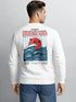 Sweatshirt Herren Pullover mit Backprint Rising Wave | Japan Design mit Wellenmotiv Fashion Streetwear Neverless®preview