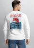 Sweatshirt Herren Pullover mit Backprint Rising Wave | Japan Design mit Wellenmotiv Fashion Streetwear Neverless®preview