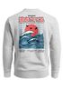 Sweatshirt Herren Pullover mit Backprint Rising Wave | Japan Design mit Wellenmotiv Fashion Streetwear Neverless®preview