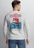 Sweatshirt Herren Pullover mit Backprint Rising Wave | Japan Design mit Wellenmotiv Fashion Streetwear Neverless®preview