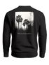 Sweatshirt Herren Pullover mit Backprint Schwarzweiß Palmen Design Minimal Streetwear Style Fashion Streetwear Neverless®preview