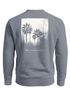 Sweatshirt Herren Pullover mit Backprint Schwarzweiß Palmen Design Minimal Streetwear Style Fashion Streetwear Neverless®preview