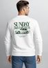 Sweatshirt Herren Pullover mit Backprint Sunday Drivers Club Auto Design mit Oldtimer Retro Streetwear Fashion Neverless®preview