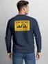 Sweatshirt Herren Pullover mit Backprint Think Outside Outdoor Backprint mit Zeltmotiv Adventure Streetwear Fashion Neverless®preview