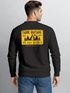 Sweatshirt Herren Pullover mit Backprint Think Outside Outdoor Backprint mit Zeltmotiv Adventure Streetwear Fashion Neverless®preview