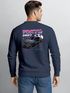 Sweatshirt Herren Pullover mit Backprint Tokyo Drift Auto Design Sportwagen Retro Racing Streetwear Fashion Neverless®preview