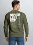 Sweatshirt Herren Pullover mit Backprint Typographie Outdoor Topografie Grafik Fashion Streetwear Neverless®preview