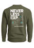 Sweatshirt Herren Pullover mit Backprint Typographie Outdoor Topografie Grafik Fashion Streetwear Neverless®preview