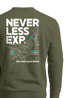 Sweatshirt Herren Pullover mit Backprint Typographie Outdoor Topografie Grafik Fashion Streetwear Neverless®preview