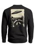 Sweatshirt Herren Pullover mit Backprint UFO Waschbär Retro Fund Design Fotoprint Fashion Streetwear Neverless®preview