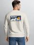Sweatshirt Herren Pullover mit Outdoor Backprint Bergmotiv Nature Streetwear Adventure Style Neverless®preview