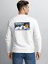 Sweatshirt Herren Pullover mit Outdoor Backprint Bergmotiv Nature Streetwear Adventure Style Neverless®preview