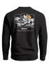 Sweatshirt Herren Pullover mit Outdoor Grafik Print Berge Adventure Wandern Fashion Streetwear Männer Neverless®preview