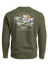 Sweatshirt Herren Pullover mit Outdoor Grafik Print Berge Adventure Wandern Fashion Streetwear Männer Neverless®preview