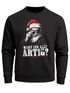 Sweatshirt Herren Santa Spruch Wart ihr alle artig XMAS Outfit Männer Weihnachtspullover Fashion Streetwear Neverless®preview