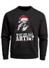 Sweatshirt Herren Santa Spruch Wart ihr alle artig XMAS Outfit Männer Weihnachtspullover Fashion Streetwear Neverless®preview
