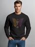 Sweatshirt Herren Schmetterling Geometric Design Butterlfy Spruch Not The End Pullover Fashion Streetwear Neverless®preview