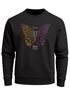 Sweatshirt Herren Schmetterling Geometric Design Butterlfy Spruch Not The End Pullover Fashion Streetwear Neverless®preview