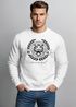 Sweatshirt Herren Schriftzug Oldschool Print Tiger Pullover Bedruckt Rundhals-Pullover Neverless®preview