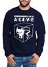 Sweatshirt Herren Schroedingers Katze Pullover ohne KapuzeMoonworks®preview