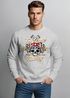 Sweatshirt Herren Skull Totenkopf Fast Lane Pullover Rundhalspullover Neverless®preview