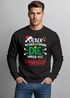 Sweatshirt Herren Spruch Lieber Weihnachtsmann die waren alle unartig Weihnachtspullover Aufdruck XMAS Weihnachtsoutfit Männer Moonworks®preview