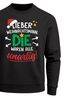 Sweatshirt Herren Spruch Lieber Weihnachtsmann die waren alle unartig Weihnachtspullover Aufdruck XMAS Weihnachtsoutfit Männer Moonworks®preview