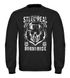 Sweatshirt Herren Steel Is Real Biker Totenkopf Rundhals-Pullover Neverless® Skull Stahlhelm Born To Ridepreview