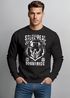Sweatshirt Herren Steel Is Real Biker Totenkopf Rundhals-Pullover Neverless® Skull Stahlhelm Born To Ridepreview
