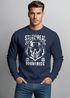 Sweatshirt Herren Steel Is Real Biker Totenkopf Rundhals-Pullover Neverless® Skull Stahlhelm Born To Ridepreview