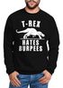 Sweatshirt Herren T-Rex hates Burpees Pullover ohne Kapuze Moonworks®preview