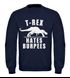 Sweatshirt Herren T-Rex hates Burpees Pullover ohne Kapuze Moonworks®preview