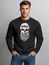 Sweatshirt Herren Totenkopf Nordisch Moin Hamburg Dialekt Skull Anker Fashion Rundhals-Pullover Fashion Streetwear Neverless®preview