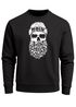 Sweatshirt Herren Totenkopf Nordisch Moin Hamburg Dialekt Skull Anker Fashion Rundhals-Pullover Fashion Streetwear Neverless®preview