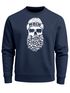 Sweatshirt Herren Totenkopf Nordisch Moin Hamburg Dialekt Skull Anker Fashion Rundhals-Pullover Fashion Streetwear Neverless®preview