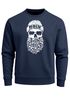 Sweatshirt Herren Totenkopf Nordisch Moin Hamburg Dialekt Skull Anker Fashion Rundhals-Pullover Fashion Streetwear Neverless®preview