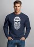Sweatshirt Herren Totenkopf Nordisch Moin Hamburg Dialekt Skull Anker Fashion Rundhals-Pullover Fashion Streetwear Neverless®preview
